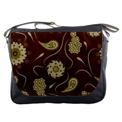 Floral Pattern Paisley Style  Messenger Bag by Eskimos