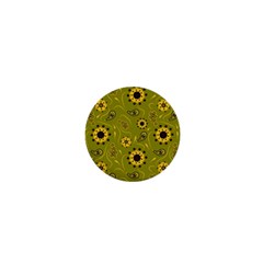 Floral Pattern Paisley Style  1  Mini Buttons by Eskimos