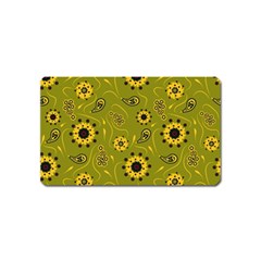 Floral Pattern Paisley Style  Magnet (name Card) by Eskimos