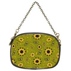 Floral Pattern Paisley Style  Chain Purse (one Side) by Eskimos