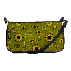 Floral Pattern Paisley Style  Shoulder Clutch Bag by Eskimos