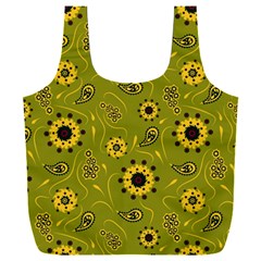 Floral Pattern Paisley Style  Full Print Recycle Bag (xxxl) by Eskimos