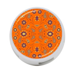 Floral Pattern Paisley Style  4-port Usb Hub (two Sides) by Eskimos