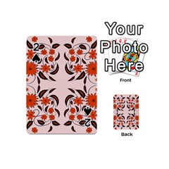 Floral Folk Damask Pattern  Playing Cards 54 Designs (mini) by Eskimos