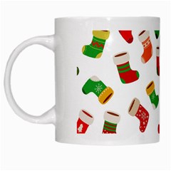 New Year s Multicolored Socks White Mugs by SychEva