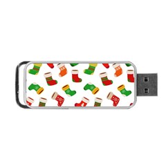 New Year s Multicolored Socks Portable Usb Flash (one Side) by SychEva