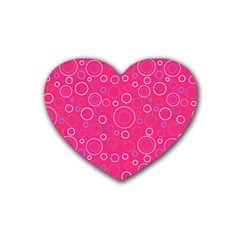 Circle Rubber Heart Coaster (4 Pack) by SychEva