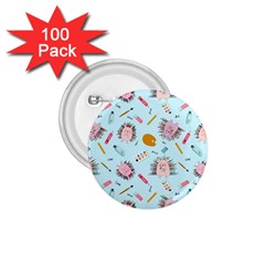 Hedgehogs Artists 1.75  Buttons (100 pack) 