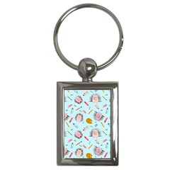 Hedgehogs Artists Key Chain (rectangle) by SychEva
