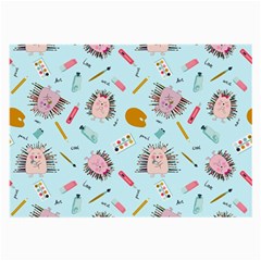 Hedgehogs Artists Large Glasses Cloth