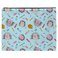 Hedgehogs Artists Cosmetic Bag (xxxl) by SychEva