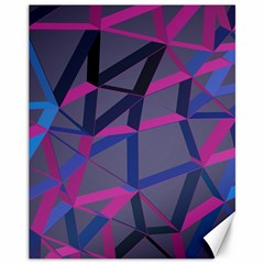 3d Lovely Geo Lines Canvas 11  X 14  by Uniqued