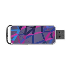 3d Lovely Geo Lines Portable Usb Flash (one Side) by Uniqued