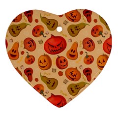 Pumpkin Muzzles Heart Ornament (Two Sides)