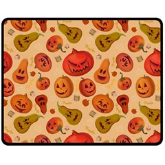 Pumpkin Muzzles Double Sided Fleece Blanket (Medium) 