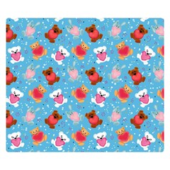 Cute Cats And Bears Double Sided Flano Blanket (small)  by SychEva