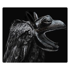 Creepy Monster Bird Portrait Artwork Double Sided Flano Blanket (small)  by dflcprintsclothing