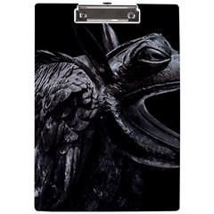 Creepy Monster Bird Portrait Artwork A4 Clipboard by dflcprintsclothing