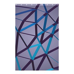 3d Lovely Geo Lines 2 Shower Curtain 48  X 72  (small)  by Uniqued
