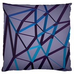 3d Lovely Geo Lines 2 Large Flano Cushion Case (one Side)