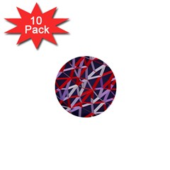 3d Lovely Geo Lines Vii 1  Mini Buttons (10 Pack)  by Uniqued