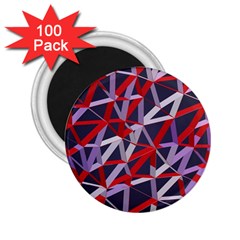 3d Lovely Geo Lines Vii 2 25  Magnets (100 Pack)  by Uniqued