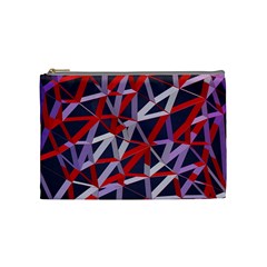 3d Lovely Geo Lines Vii Cosmetic Bag (medium) by Uniqued