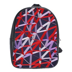 3d Lovely Geo Lines Vii School Bag (large)