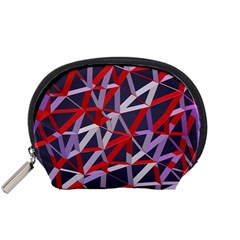 3d Lovely Geo Lines Vii Accessory Pouch (small) by Uniqued
