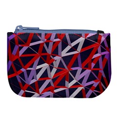 3d Lovely Geo Lines Vii Large Coin Purse by Uniqued