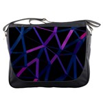 3d Lovely Geo Lines  V Messenger Bag Front