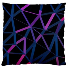 3d Lovely Geo Lines  V Large Cushion Case (one Side) by Uniqued