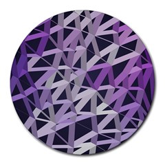 3d Lovely Geo Lines  Iv Round Mousepads