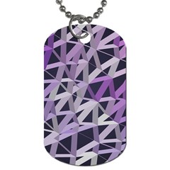 3d Lovely Geo Lines  Iv Dog Tag (One Side)