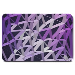 3d Lovely Geo Lines  Iv Large Doormat  by Uniqued