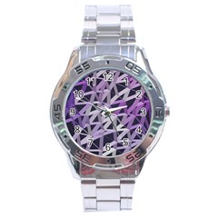 3d Lovely Geo Lines  Iv Stainless Steel Analogue Watch by Uniqued
