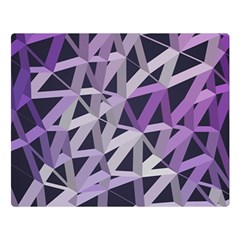 3d Lovely Geo Lines  Iv Double Sided Flano Blanket (Large) 