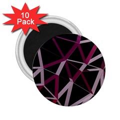 3d Lovely Geo Lines Iii 2 25  Magnets (10 Pack)  by Uniqued