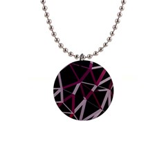 3d Lovely Geo Lines Iii 1  Button Necklace