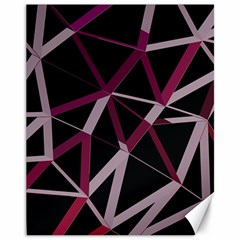 3d Lovely Geo Lines Iii Canvas 11  X 14  by Uniqued