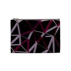 3d Lovely Geo Lines Iii Cosmetic Bag (medium) by Uniqued