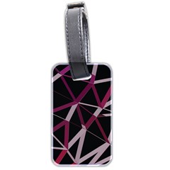 3d Lovely Geo Lines Iii Luggage Tag (two Sides) by Uniqued