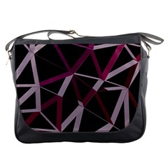 3d Lovely Geo Lines Iii Messenger Bag by Uniqued