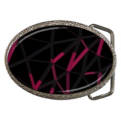 3d Lovely Geo Lines Viii Belt Buckles by Uniqued