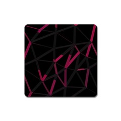 3d Lovely Geo Lines Viii Square Magnet by Uniqued