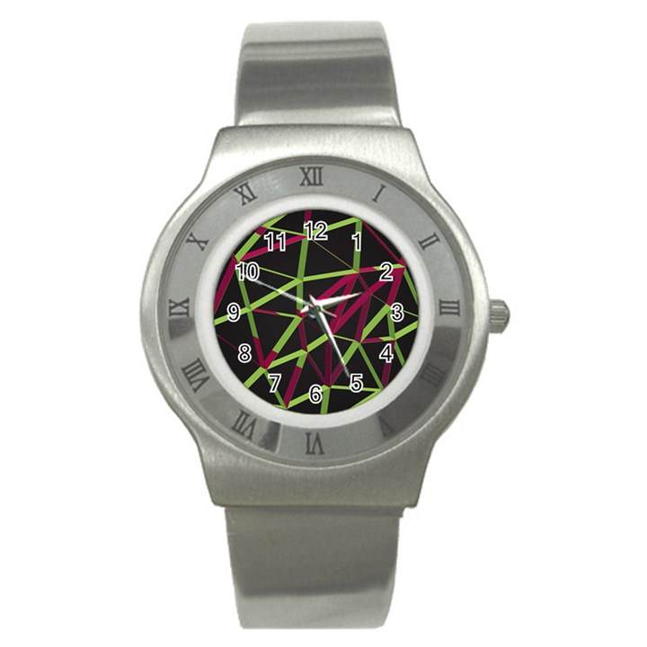 3D Lovely GEO Lines X Stainless Steel Watch