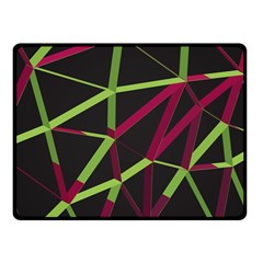 3d Lovely Geo Lines X Fleece Blanket (small) by Uniqued