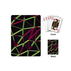 3d Lovely Geo Lines X Playing Cards Single Design (mini) by Uniqued