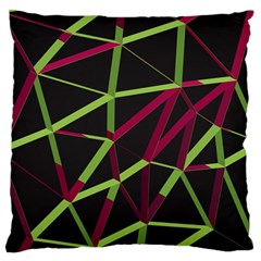 3d Lovely Geo Lines X Standard Flano Cushion Case (two Sides) by Uniqued