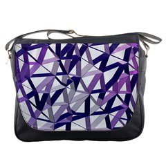 3d Lovely Geo Lines X Messenger Bag by Uniqued